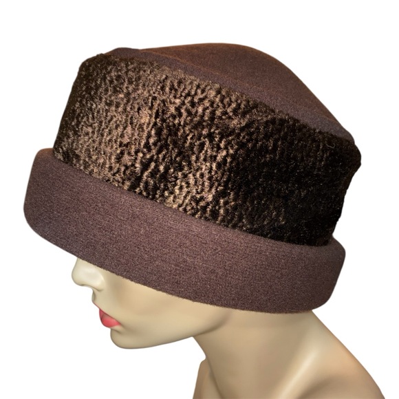 Chocolate Brown 100% Wool PARKHURST Hat main image 9